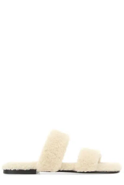 SAINT LAURENT BLEACH SLIPON SLIDES