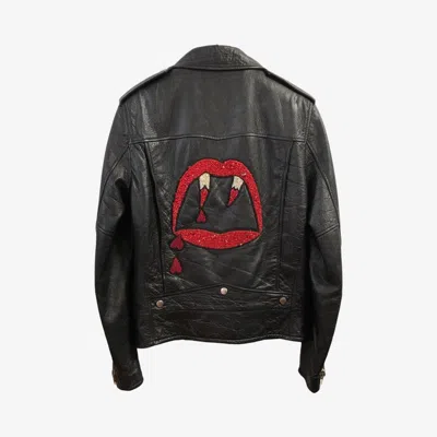 Pre-owned Saint Laurent Bloody Luster L01 Sz48 In Black