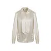 Saint Laurent Silk Scarf-collar Shirt