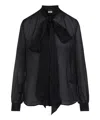 Saint Laurent Blouse In Black