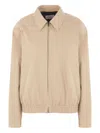 Saint Laurent Blouson Bas Elastiqu In Brown