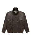Saint Laurent Blouson In Brown