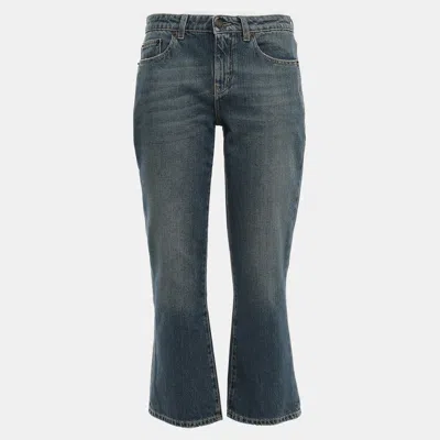 Pre-owned Saint Laurent Blue Denim Jeans Xs Waist 25"