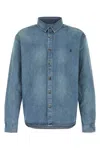 Saint Laurent Casual Shirt Cassandre Men In Blue