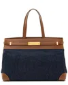 Saint Laurent Blue Denim Manhattan Medium Satchel (authentic Pre-loved)