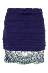 Saint Laurent Women's Jacquard Mini Skirt