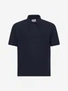 Saint Laurent Embroidered Monogram Polo Shirt