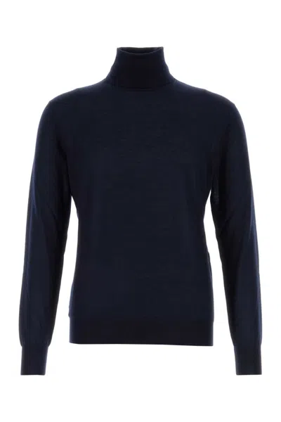 Saint Laurent Blue Turtle Neck Sweater