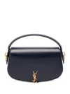 Saint Laurent Voltaire Mini Smooth Leather Shoulder Bag In Black