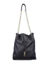 Saint Laurent Jamie 4.3 Pochon Ysl Shoulder Bag In Quilted Leather In Black