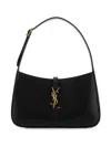 Saint Laurent Bo Mng Le 5a7 Queens Calf In Black