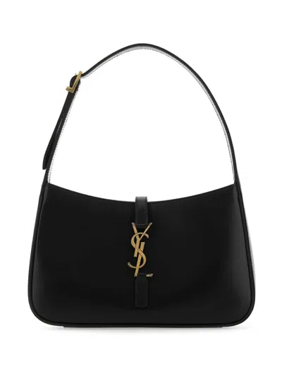 Saint Laurent Bo Mng Le 5a7 Queens Calf In Black