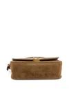 Saint Laurent Bo Mng M Solf Suede Satin In Brown