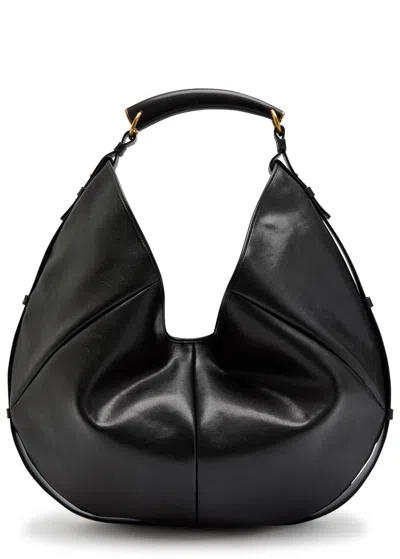 Saint Laurent Bo Mombasa Large Leather Tote Bag In Black