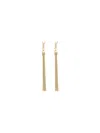 Saint Laurent Metal Earrings With Cassandre Tassel In Dore