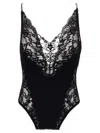 Saint Laurent Lace-trimmed Bodysuit