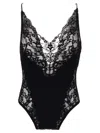 Saint Laurent Lace-trimmed Bodysuit