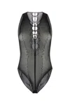 Saint Laurent Body In Rete Nera Donna