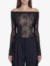Saint Laurent Bodysuit In Tricot-knit Fabric In Black