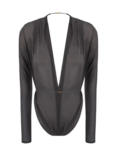 Saint Laurent Bodysuit In Tempete