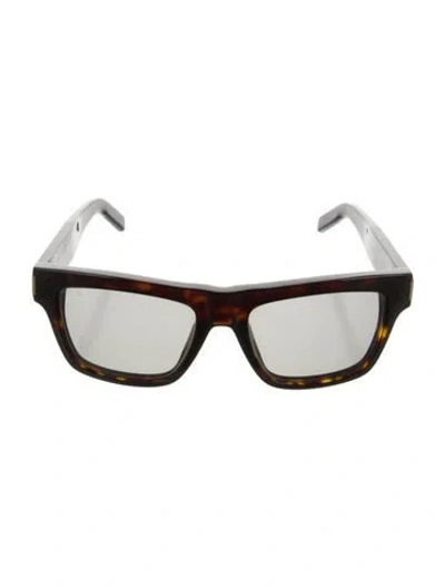 Pre-owned Saint Laurent Bold 6 Square Sunglasses In Brown