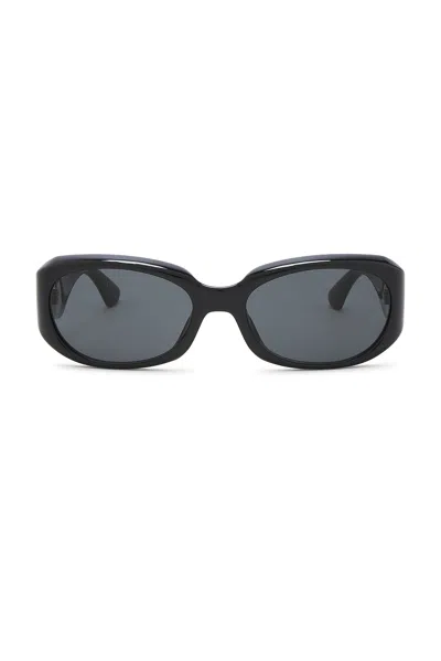 Saint Laurent Bold Injected Rectangular Sunglasses In Black