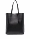 Saint Laurent Bold Rectangular Tote Bag With Dual Handles In Black