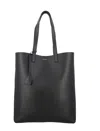 Saint Laurent Bold Rectangular Tote Bag With Dual Handles In Black