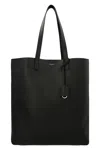 Saint Laurent Bold Rectangular Tote Bag With Dual Handles In Black