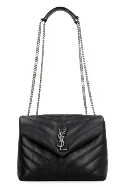 Saint Laurent Bolso Loulou S Negro Acolchado