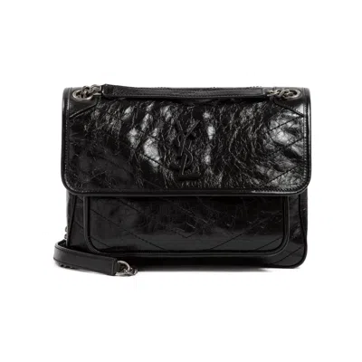 SAINT LAURENT SAINT LAURENT BOLSO NIKI M NEGRO CUARTEADO