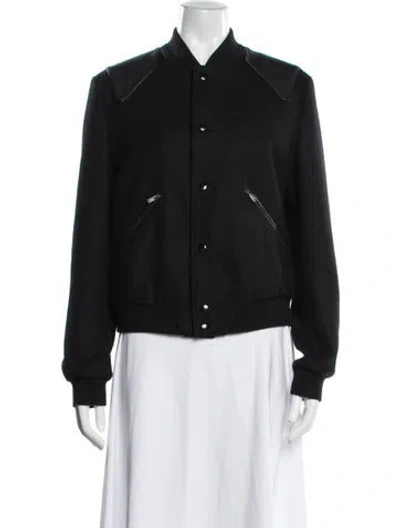 Pre-owned Saint Laurent Bomber Jacket In Black