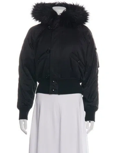 Pre-owned Saint Laurent Bomber Jacket In Black