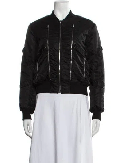 Pre-owned Saint Laurent Bomber Jacket In Black