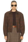Saint Laurent Bomber Jacket In Brown