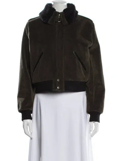 Pre-owned Saint Laurent Bomber Jacket In Green