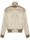 Saint Laurent Teddy Zip-up Bomber Jacket In Green