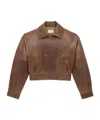 Saint Laurent Bomber Jacket In Aged Lambskin