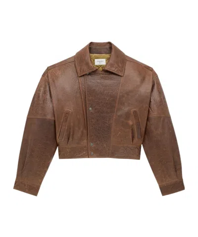 Saint Laurent Bomber Jacket In Aged Lambskin