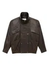 Saint Laurent Bomber Jacket In Bubbled Lambskin Clothing