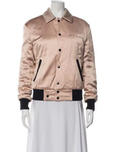 Pre-owned Saint Laurent Bomber Jacket In Pink