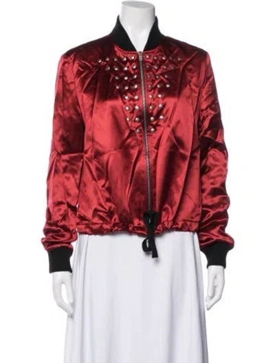 Pre-owned Saint Laurent Bomber Jacket In Red