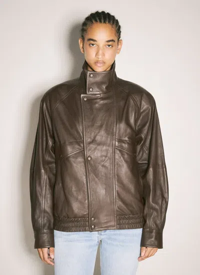 SAINT LAURENT BOMBER LEATHER JACKET