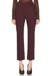 Saint Laurent Bootcut Pant In Aubergine