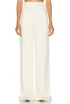 Saint Laurent Bootcut Pant In Blanc Casse