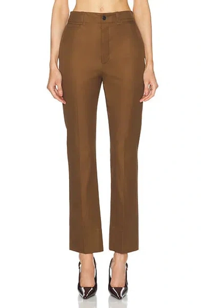 Saint Laurent Bootcut Pant In Ecorce