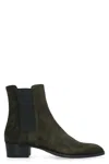 Saint Laurent Wyatt 40 Suede Chelsea Boot In Sabble Brown