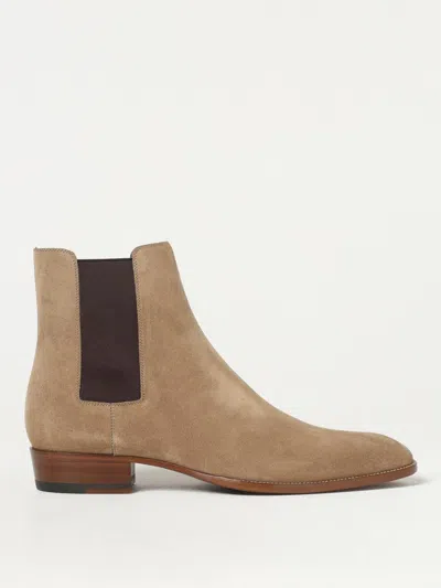 Saint Laurent Wyatt 30 Chelsea Boots In Brown