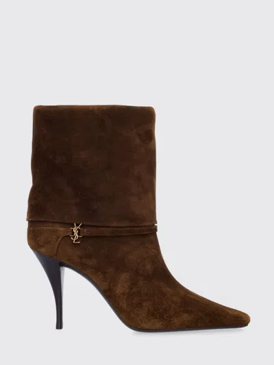 Saint Laurent Boots  Woman Color Brown