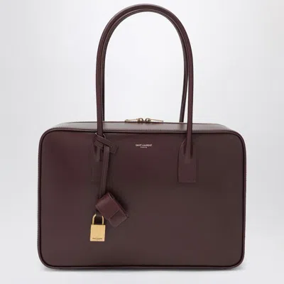 Saint Laurent Bordeaux Sac De Jour Bowling Bag In Brown